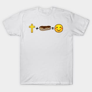 Christ plus Ecclairs equals happiness T-Shirt